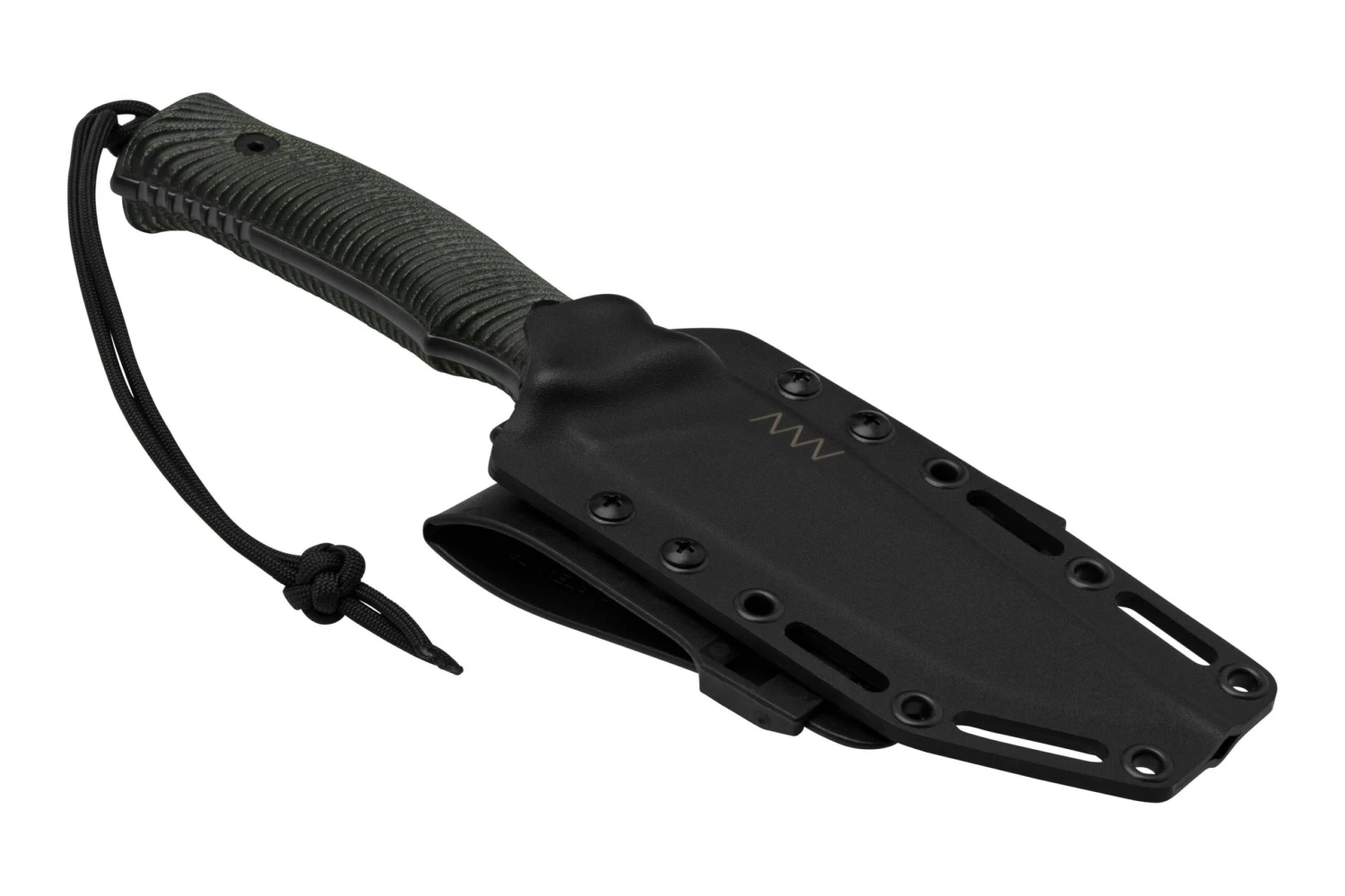 ANV Knives M311 SPELTER DLC Topo Elmax, Black Micarta Handle, Black Kydex Sheath, Cuchillo De Supervivencia - Imagen 6