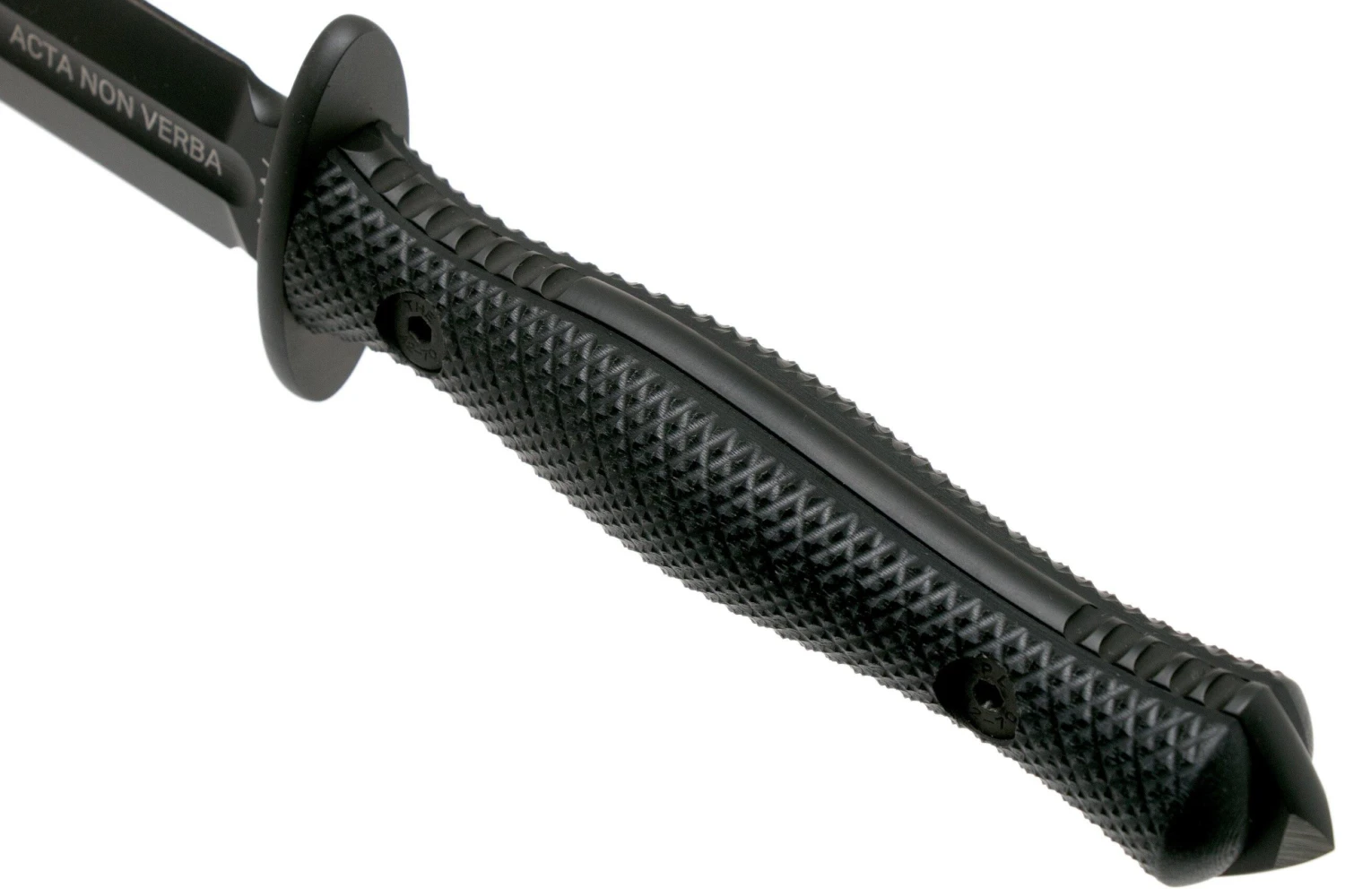 ANV M500 Anthropoid DLC Elmax, Black Handle, M500-001, Black Kydex Sheath, Cuchillo Daga - Imagen 5