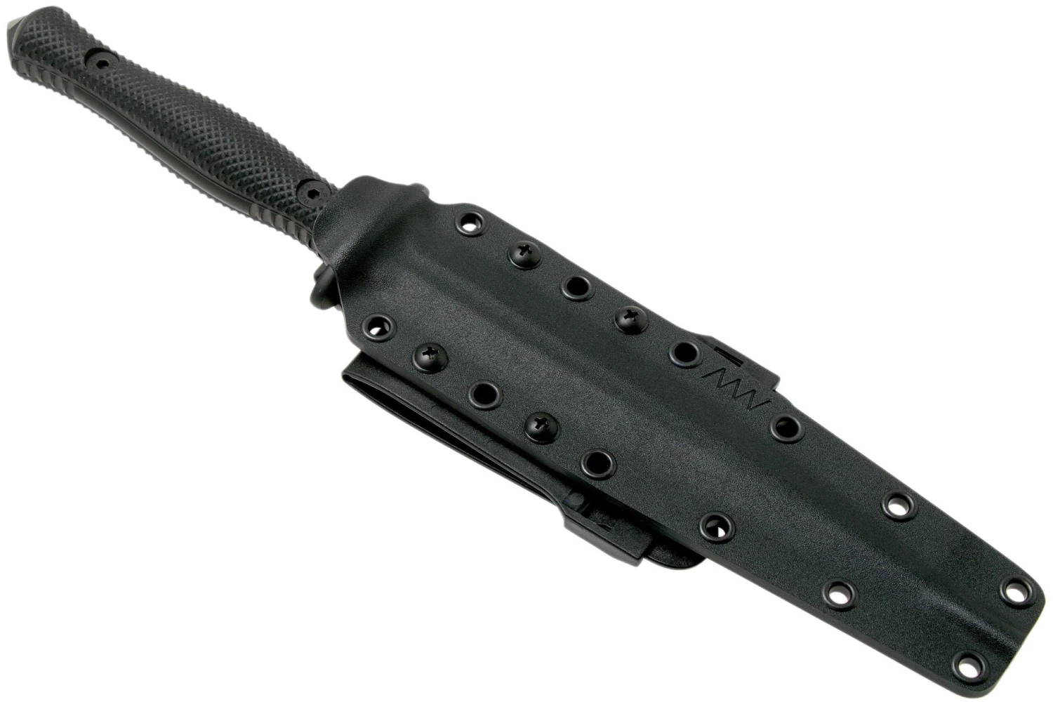 ANV M500 Anthropoid DLC Elmax, Black Handle, M500-001, Black Kydex Sheath, Cuchillo Daga - Imagen 6