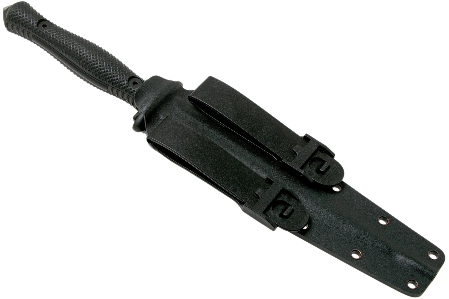 ANV M500 Anthropoid DLC Elmax, Black Handle, M500-001, Black Kydex Sheath, Cuchillo Daga - Imagen 7