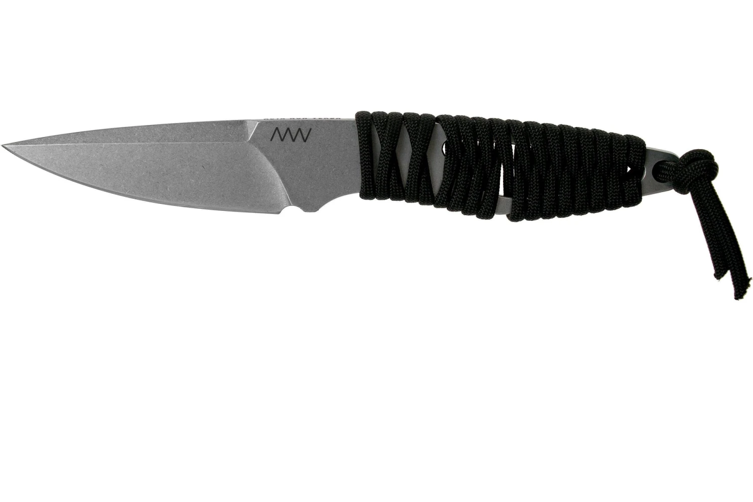 ANV P100 Sleipner, Black Paracord P100-002, Black Kydex Sheath, Cuchillo De Cuello