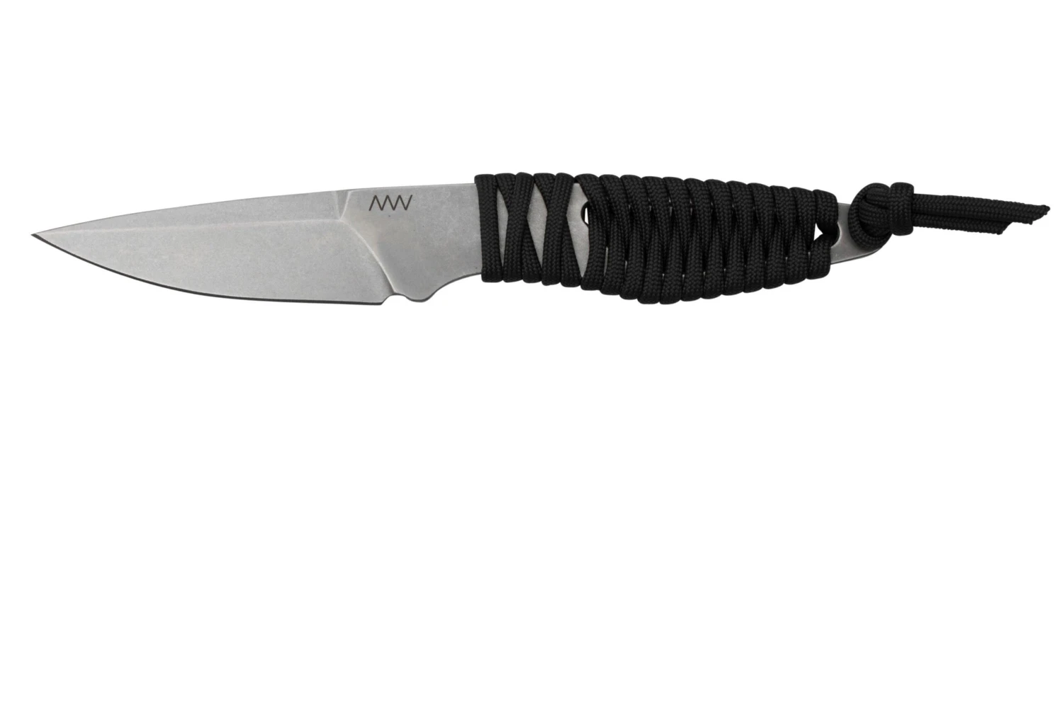 ANV Knives P100 Sleipner, Grey Paracord, P100-003, Black Kydex Sheath, Cuchillo De Cuello