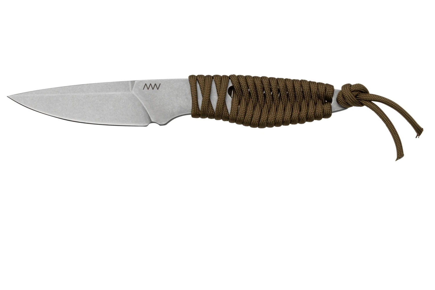 ANV Knives P100 Sleipner, Coyote Paracord, P100-005, Black Kydex Sheath, Cuchillo De Cuello