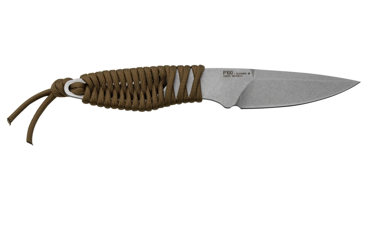 ANV Knives P100 Sleipner, Coyote Paracord, P100-005, Black Kydex Sheath, Cuchillo De Cuello - Imagen 2