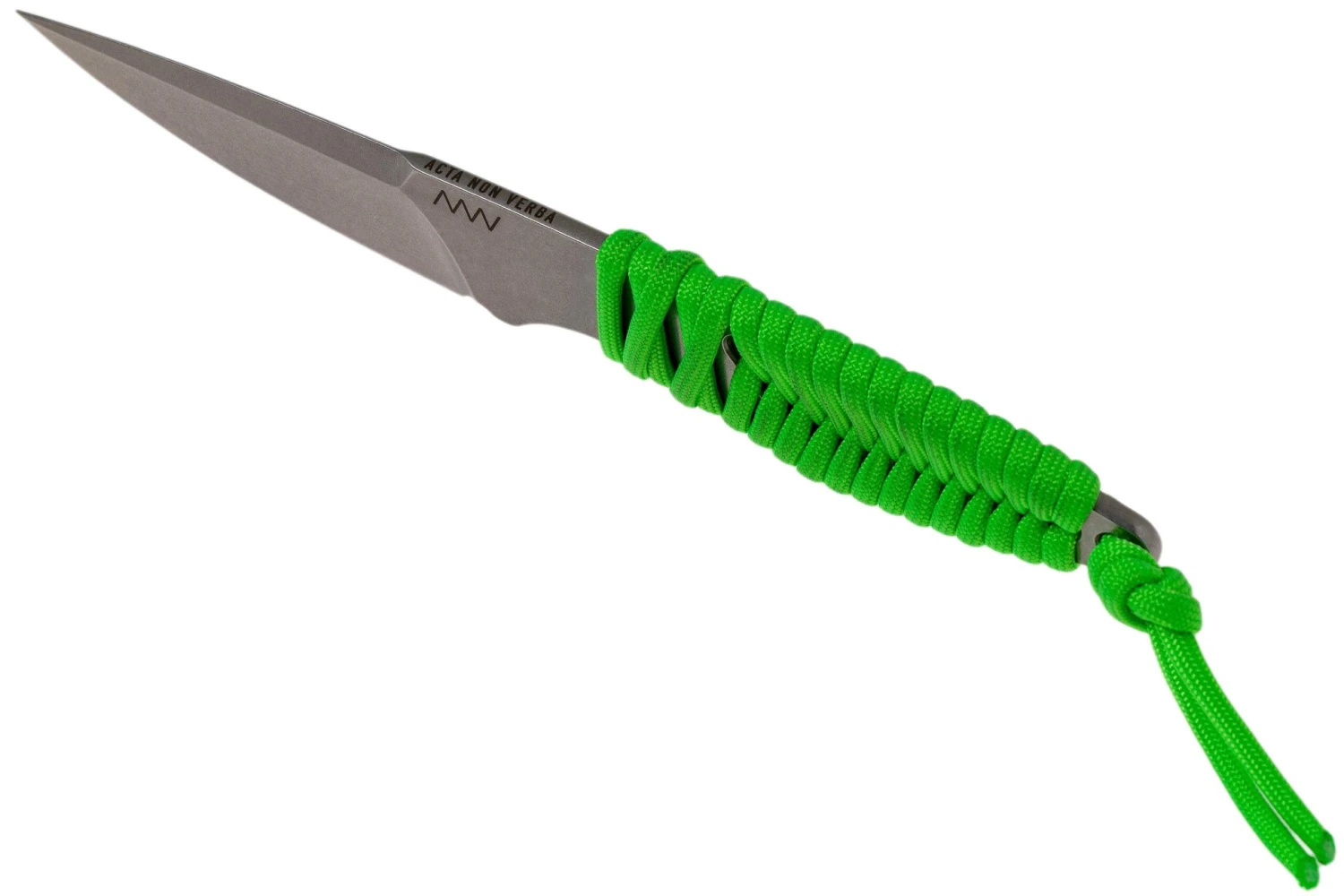 ANV P100 Sleipner, Neon Green Paracord, ANVP100-009, Black Kydex Sheath, Cuchillo De Cuello - Imagen 4