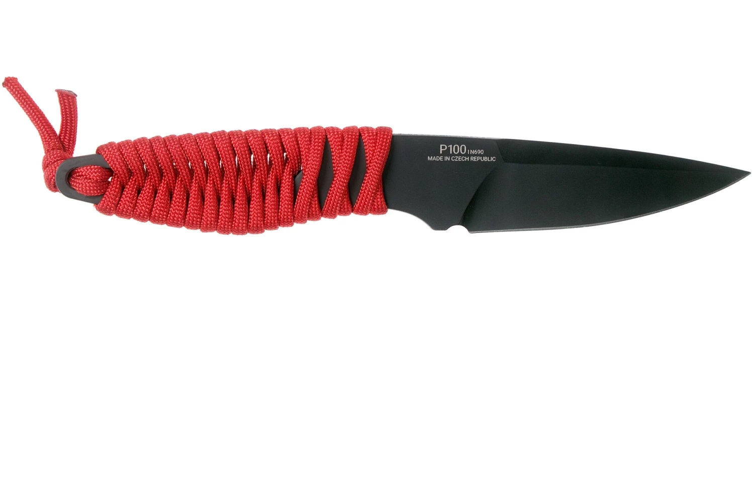 ANV P100 Sleipner, Cerakote, Red Paracord, ANVP100-019, Black Kydex Sheath, Cuchillo De Cuello - Imagen 2