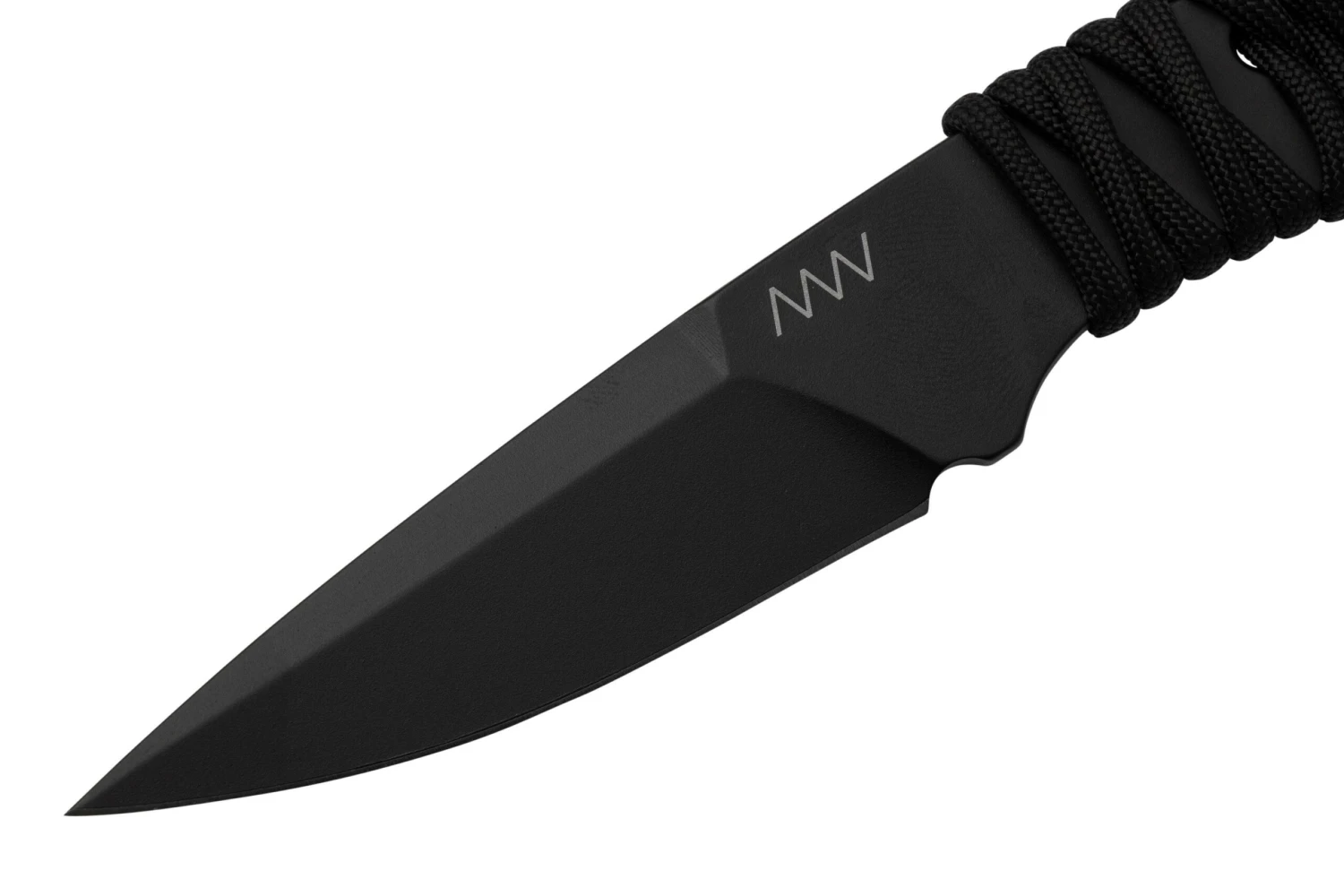 ANV Knives P100 Sleipner Cerakote, Black Paracord, P100-037, Black Kydex Sheath, Cuchillo De Cuello - Imagen 3