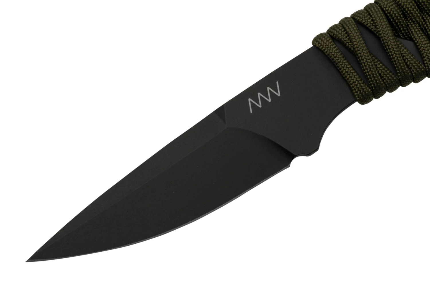 ANV Knives P100 Sleipner Cerakote, Olive Paracord, P100-039, Black Kydex Sheath, Cuchillo De Cuello - Imagen 3