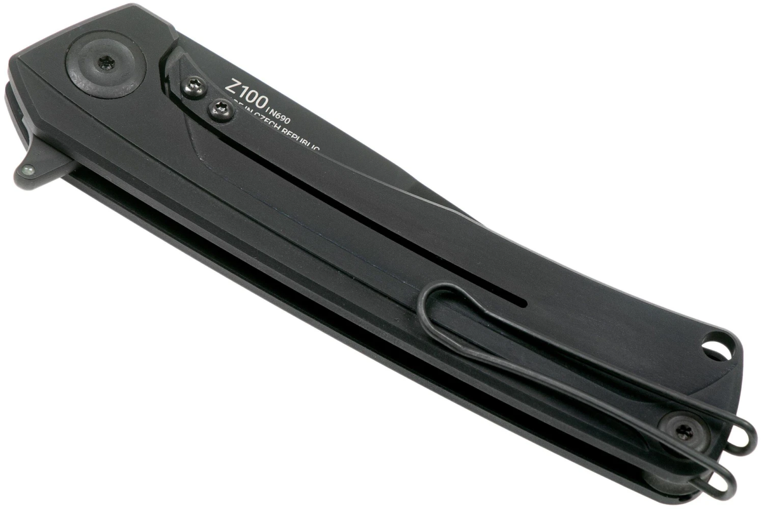 ANV Z100 DLC Sleipner, Black, Framelock, Aluminium, Z100-026 Navaja - Imagen 4