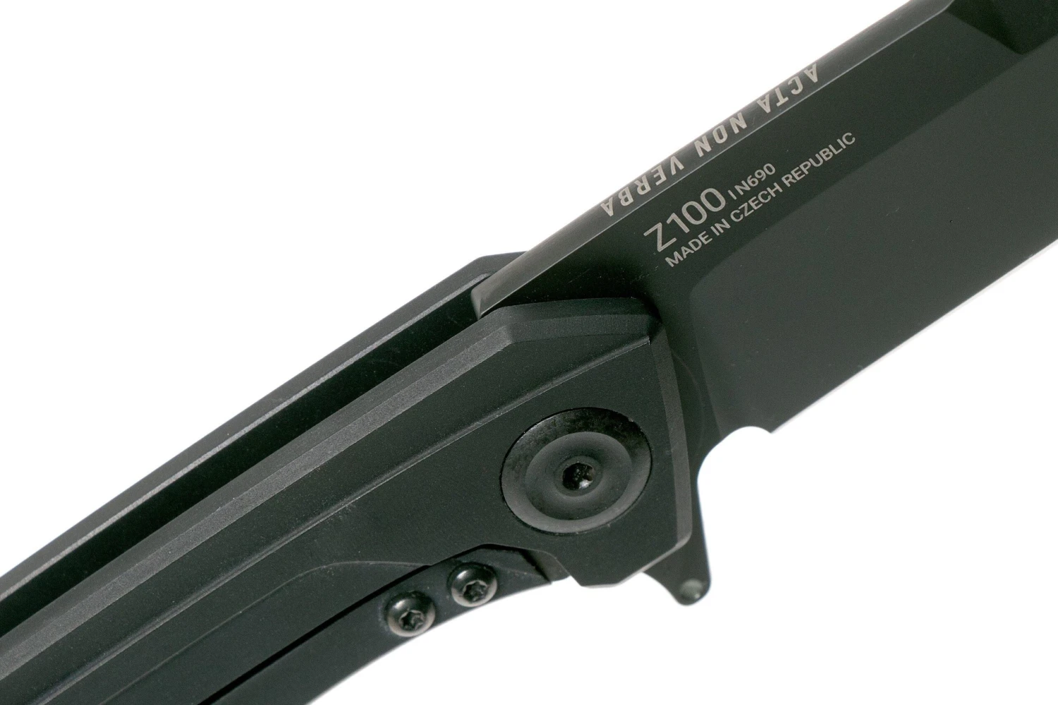 ANV Z100 DLC Sleipner, Black, Framelock, Aluminium, Z100-026 Navaja - Imagen 6