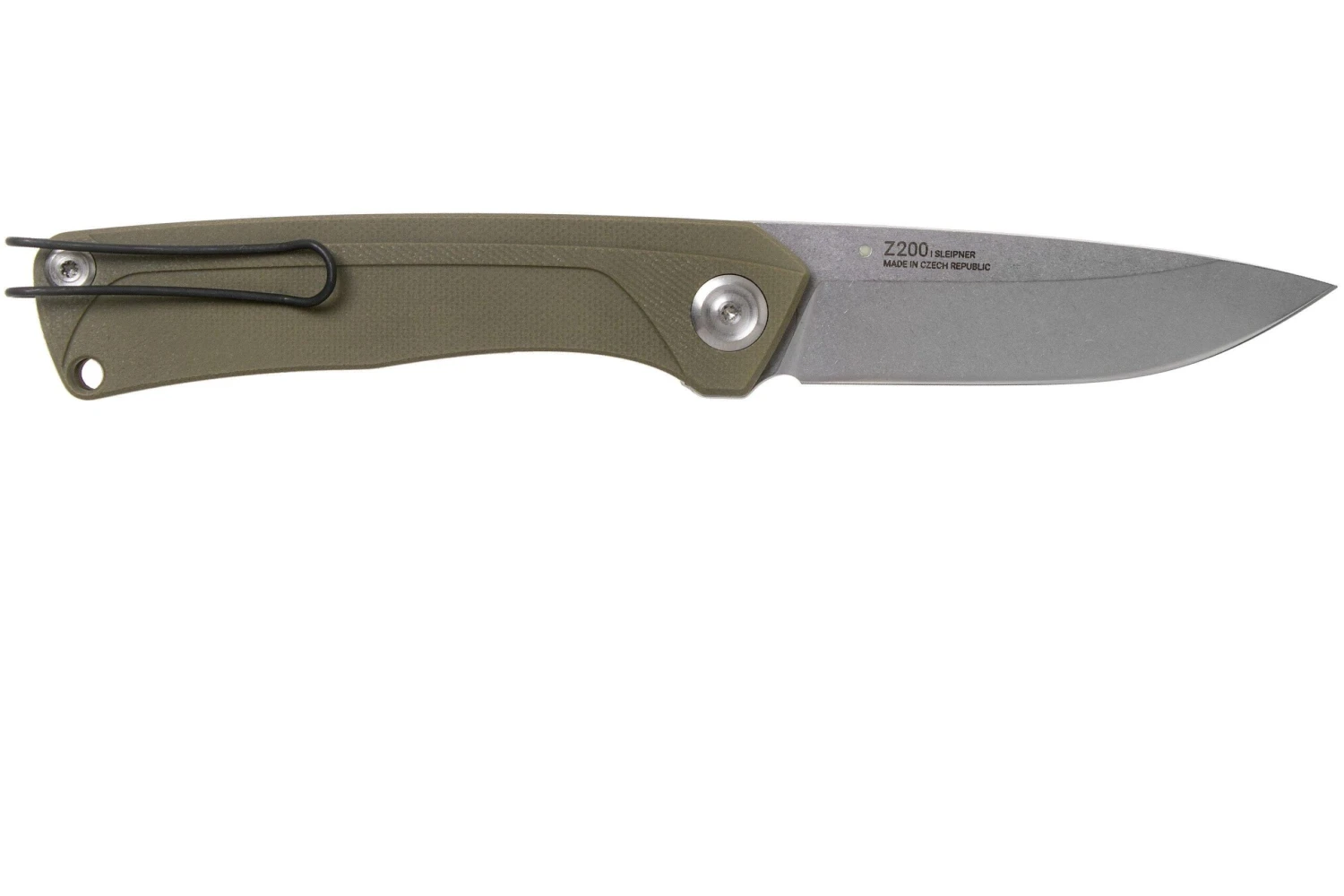 ANV Z200 Sleipner, Linerlock, G10, Olive, Z200-009 Navaja - Imagen 2