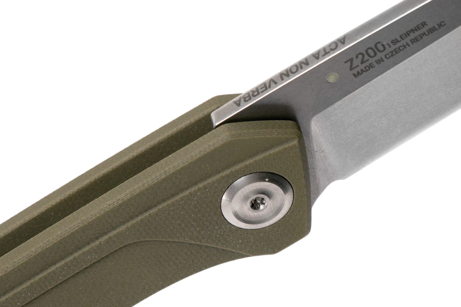 ANV Z200 Sleipner, Linerlock, G10, Olive, Z200-009 Navaja - Imagen 6