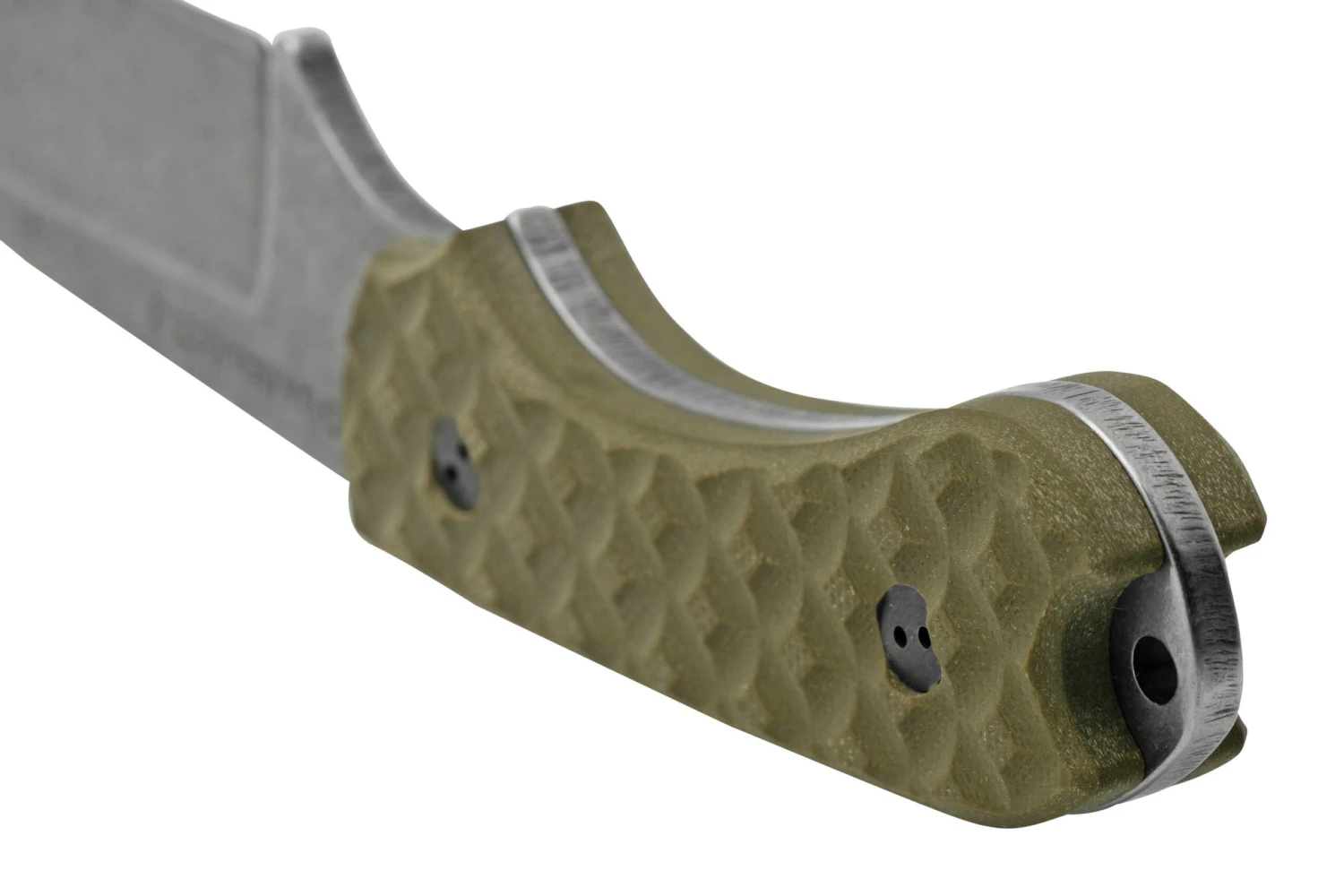 Bradford Knives Guardian 3, 32S-002-MC MagnaCut Sabre Stonewashed, Textured OD Green G10, Cuchillo Fijo - Imagen 4