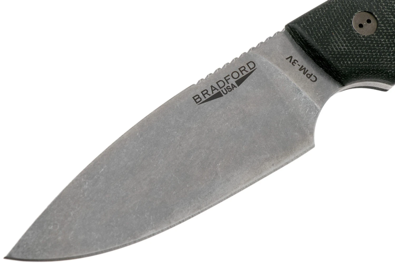 Bradford Guardian 4, 3D Black Micarta Guardian 4 CPM 3V, Full Flat Stonewashed 4FH-101-3V - Imagen 3