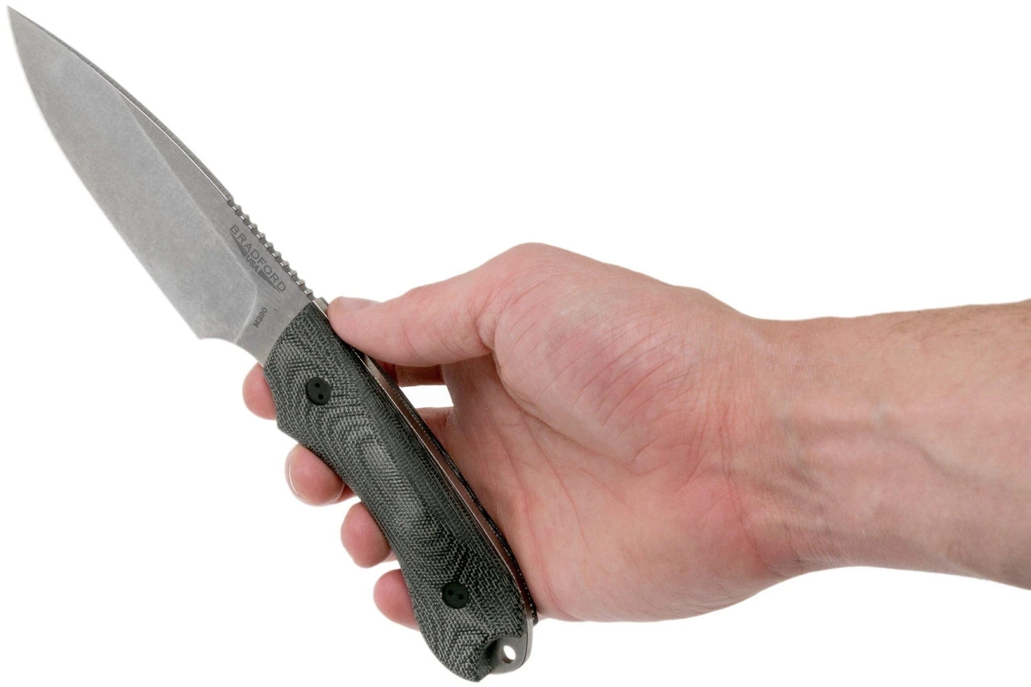 Bradford Guardian 4, 3D Black Micarta Guardian 4 M390, Sabre Stonewashed 4S-101 - Imagen 6