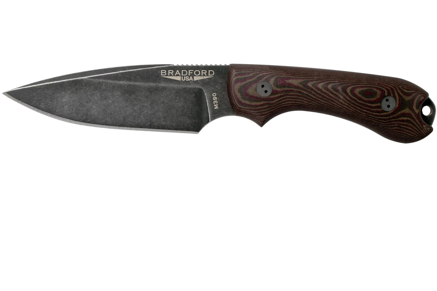 Bradford Guardian 3, 3D Brown-Red Richlite, M390 False Edge Nimbus Knivesandtools Exclusive