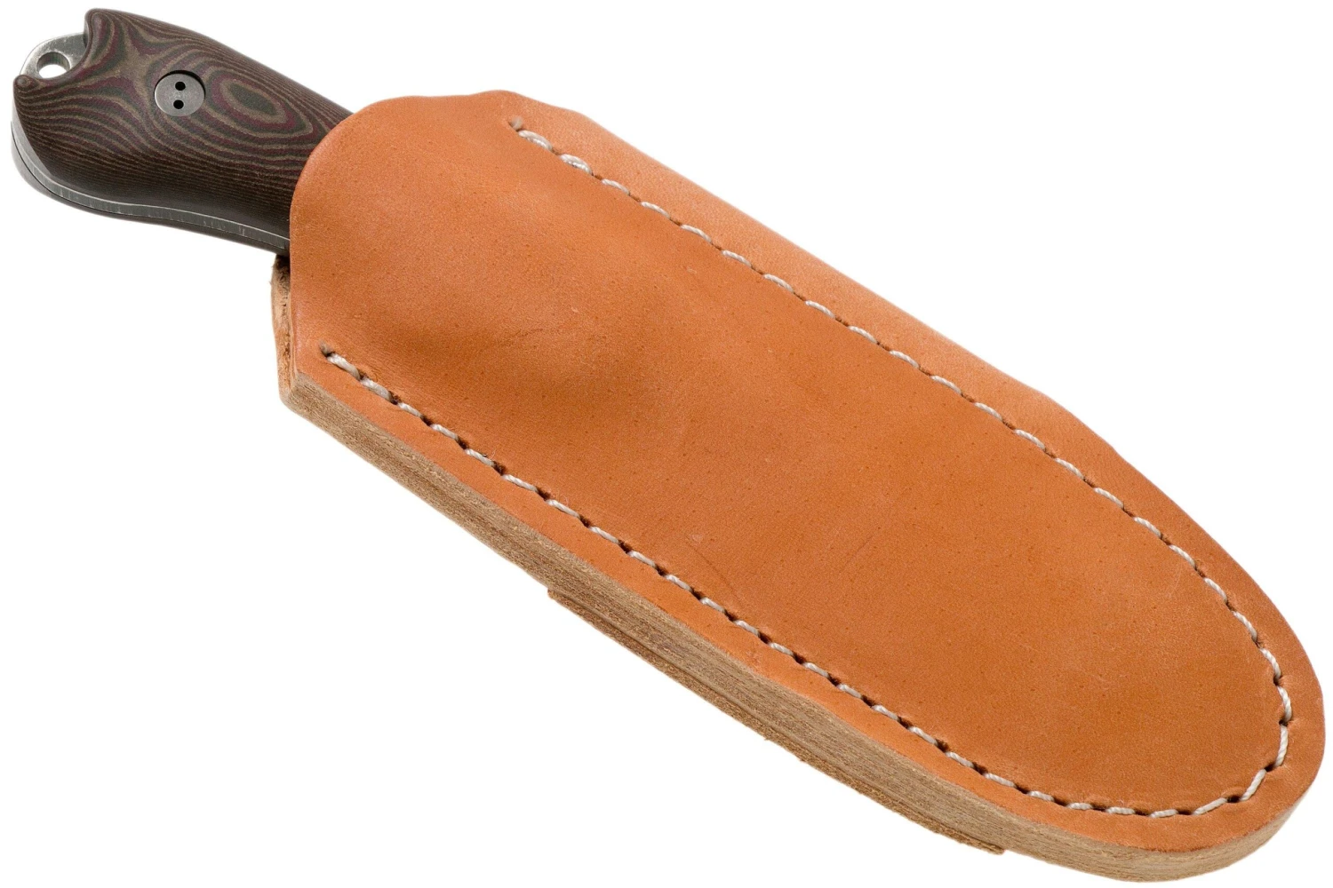Bradford Guardian 3, 3D Brown-Red Richlite, M390 False Edge Nimbus Knivesandtools Exclusive - Imagen 6