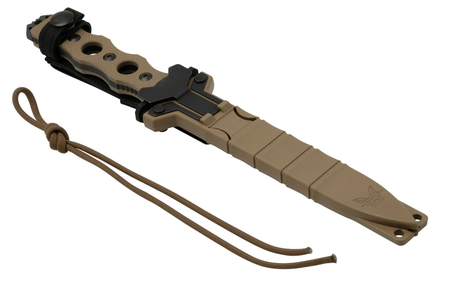 Benchmade SOCP Desert Tan 185BK-1 CPM 3V Cuchillo Fijo, Diseño Greg Thompson - Imagen 6