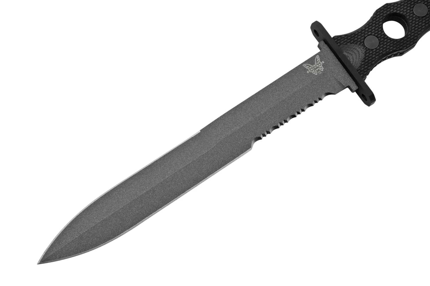 Benchmade SOCP Black 185SBK, CPM-3V Serrated, Cuchillo Fijo, Diseño De Greg Thompson - Imagen 3