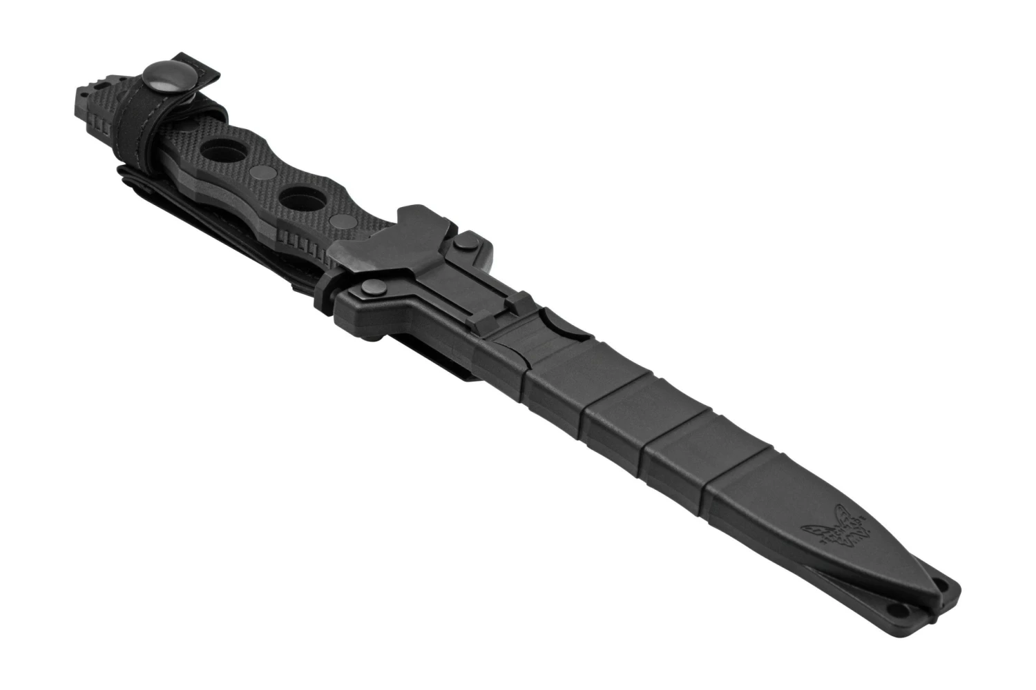 Benchmade SOCP Black 185SBK, CPM-3V Serrated, Cuchillo Fijo, Diseño De Greg Thompson - Imagen 6