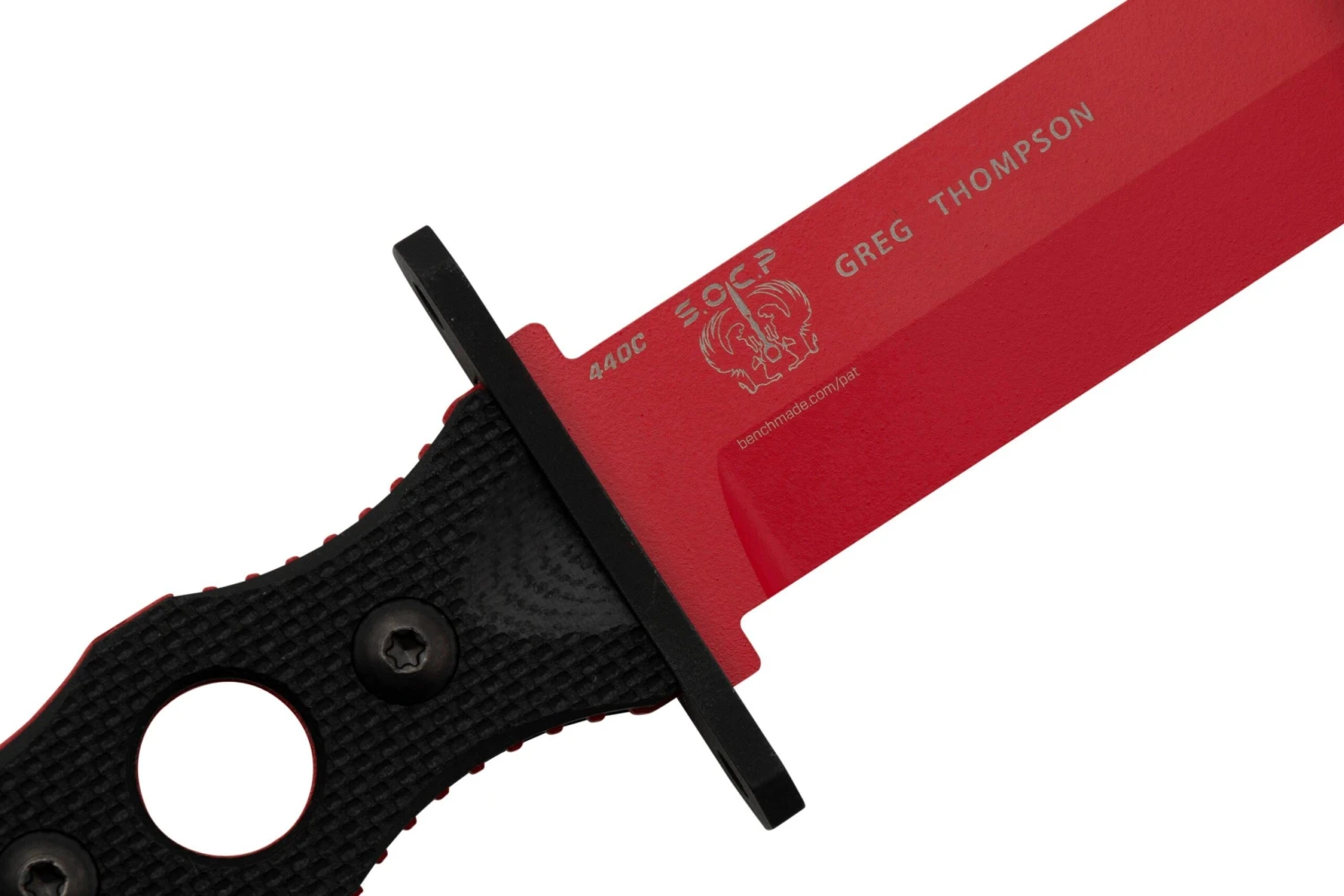 Benchmade SOCP Rojo 185T Trainer Cuchillo De Hoja Fija, Diseño De Greg Thompson - Imagen 5