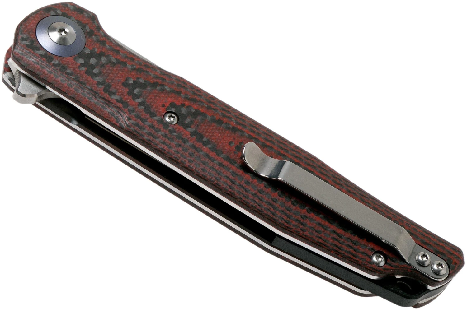 Bestech Ascot Red G10 & Carbon Fibre BG19F Navaja - Imagen 4