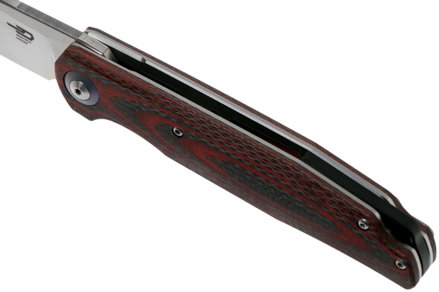 Bestech Ascot Red G10 & Carbon Fibre BG19F Navaja - Imagen 7