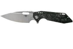 Bestech Shodan BT1910C Carbonfiber Satin Stonewash Navaja, Todd Knife & Tool Design