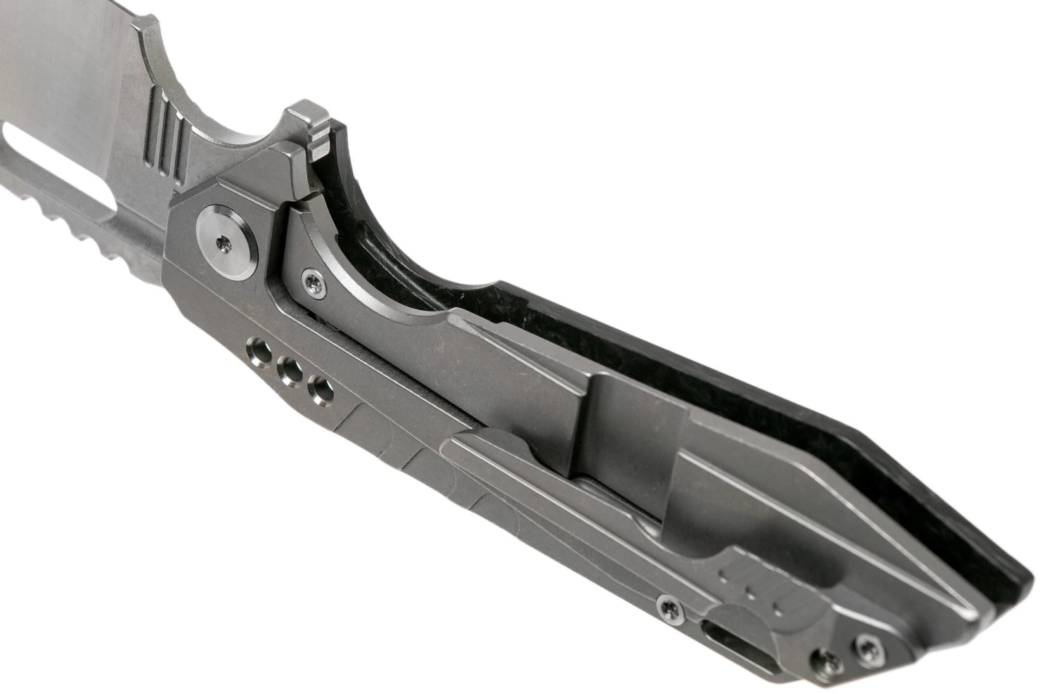 Bestech Shodan BT1910C Carbonfiber Satin Stonewash Navaja, Todd Knife & Tool Design - Imagen 5