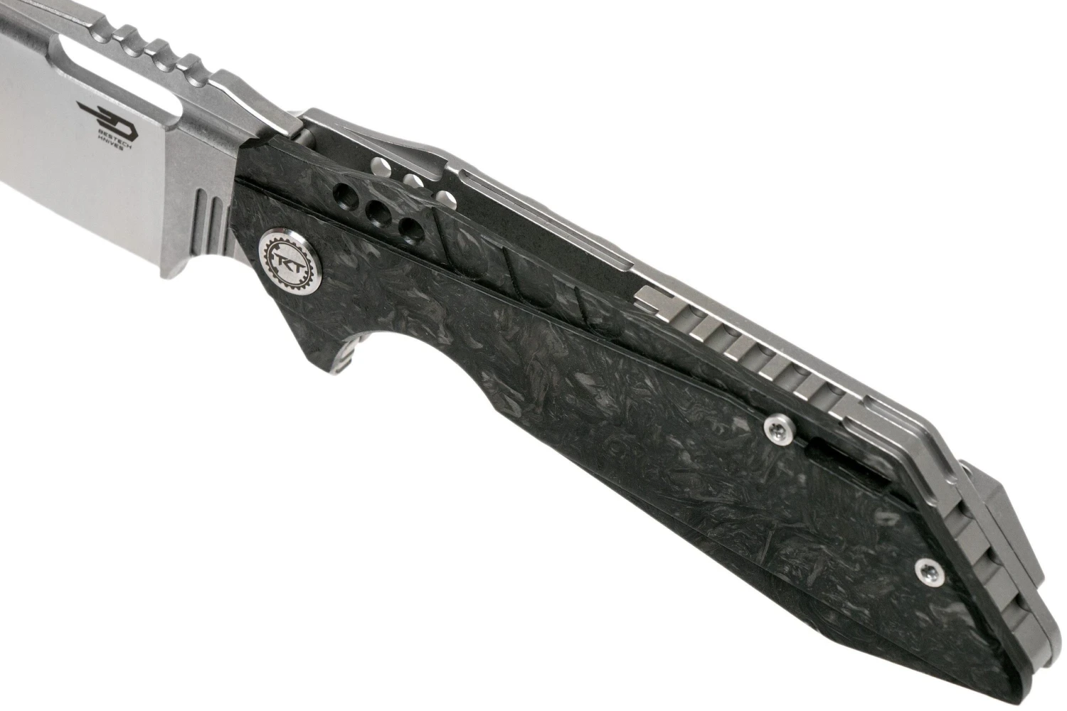 Bestech Shodan BT1910C Carbonfiber Satin Stonewash Navaja, Todd Knife & Tool Design - Imagen 7