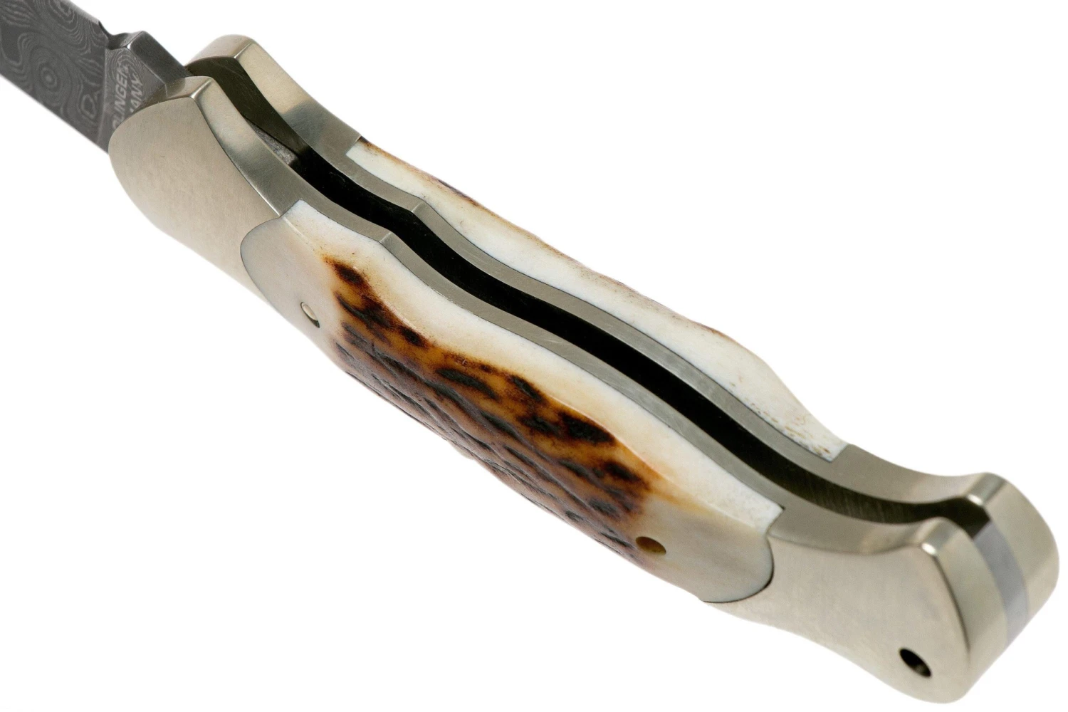 Böker Scout Spearpoint Stag Damascus 112201DAM Cuerno De Ciervo, Navaja - Imagen 5