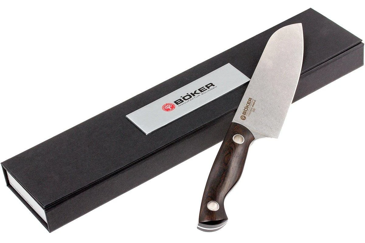 Böker 130366, Saga Cuchillo Santoku 16cm, Grenadill - Imagen 7
