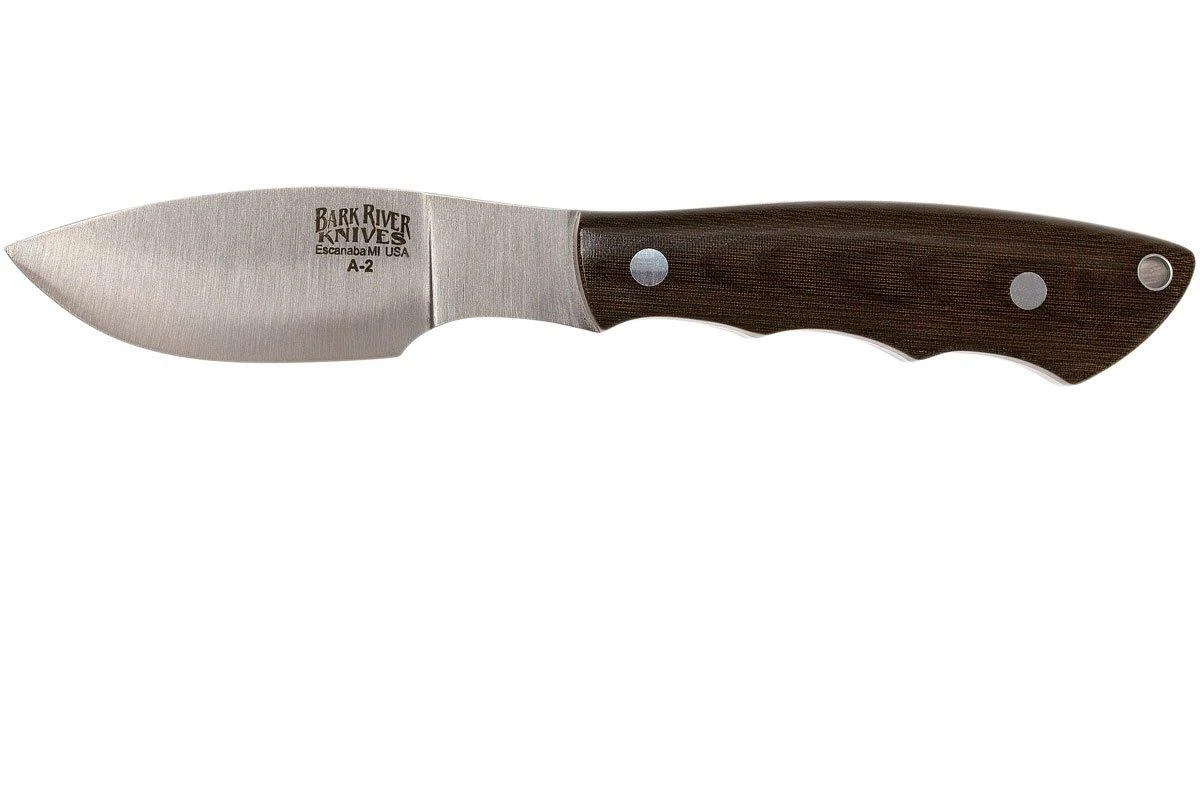 Bark River Mini Canadian A2, Green Canvas Micarta