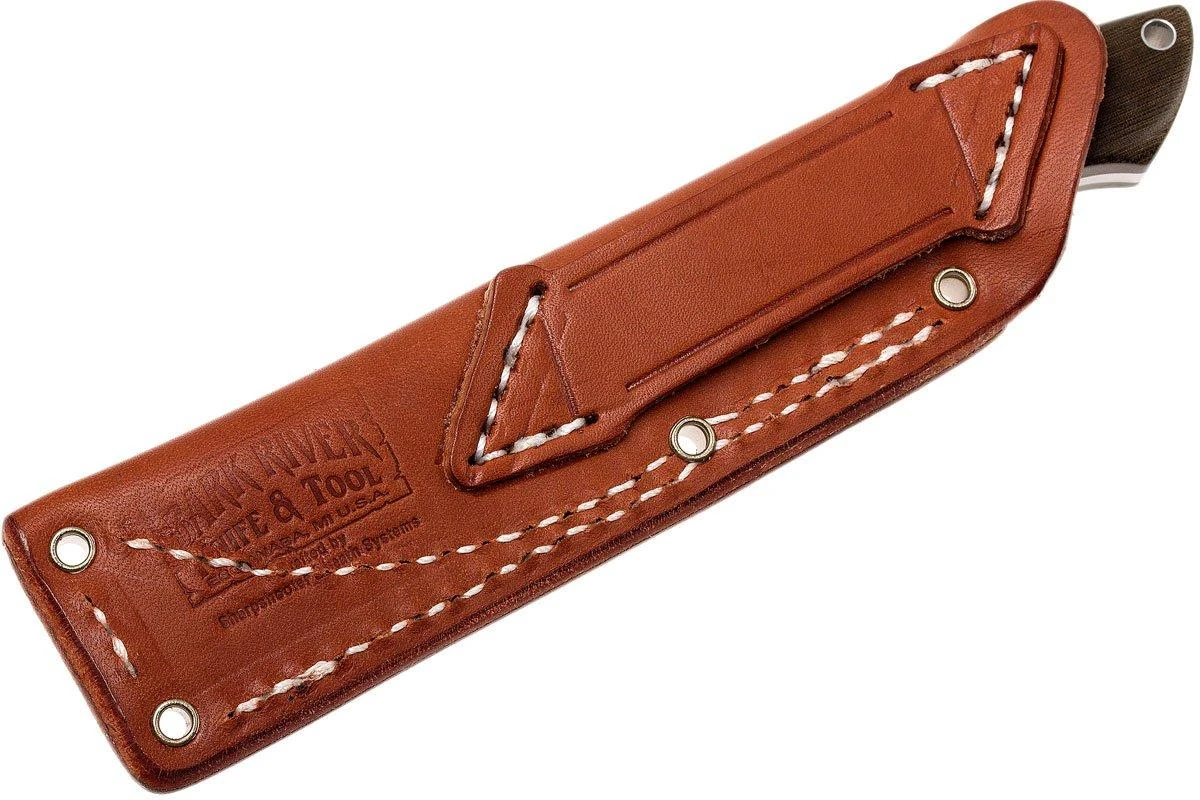 Bark River Mini Canadian A2, Green Canvas Micarta - Imagen 8