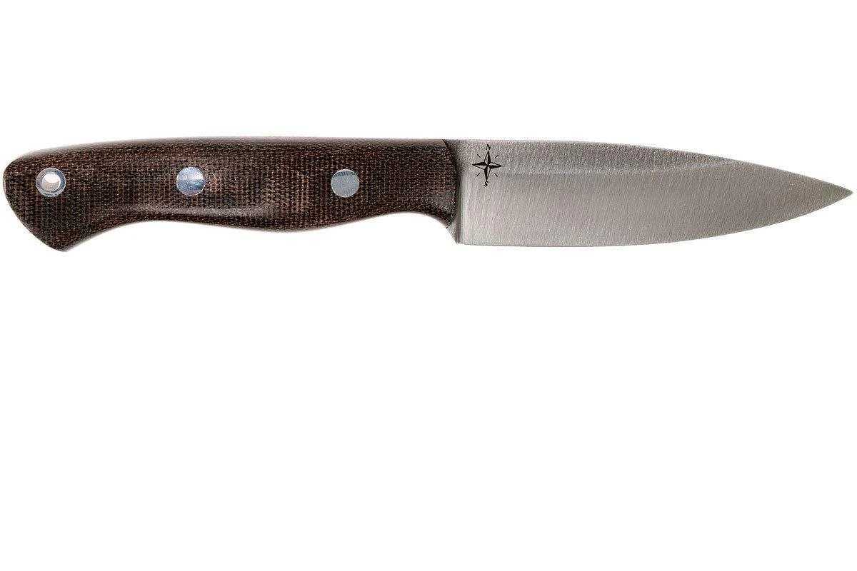 Bark River Mini Aurora CPM 3V, Green Canvas Micarta, Red Liner - Imagen 2