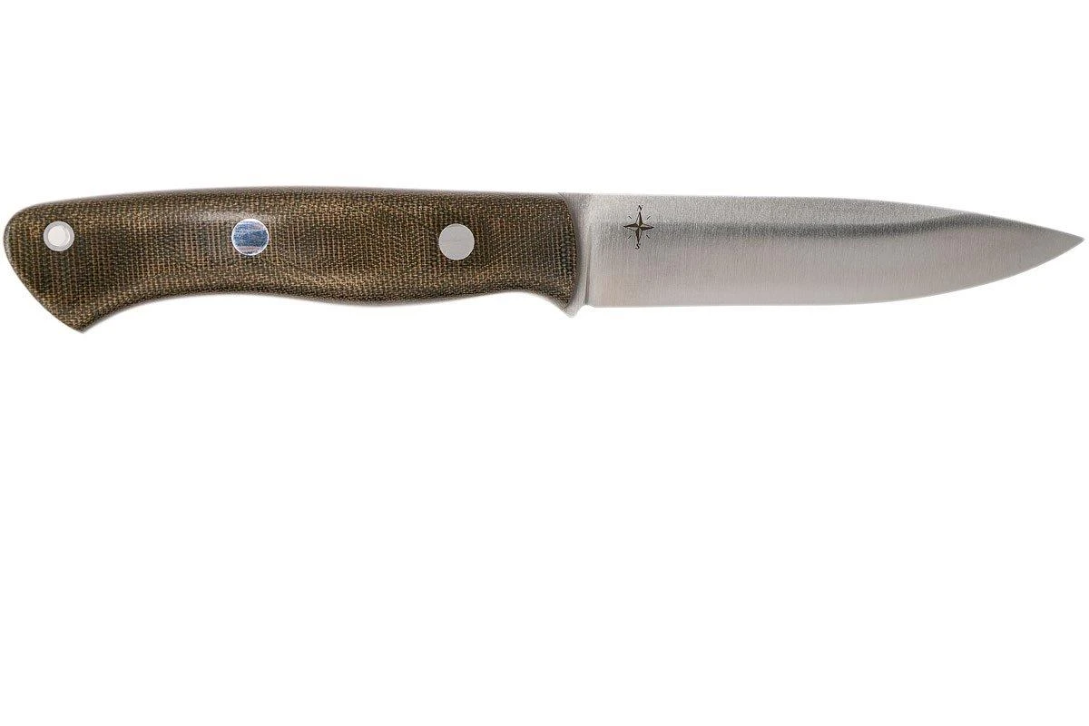 Bark River Aurora 3V, Green Canvas Micarta Cuchillo Bushcraft - Imagen 2