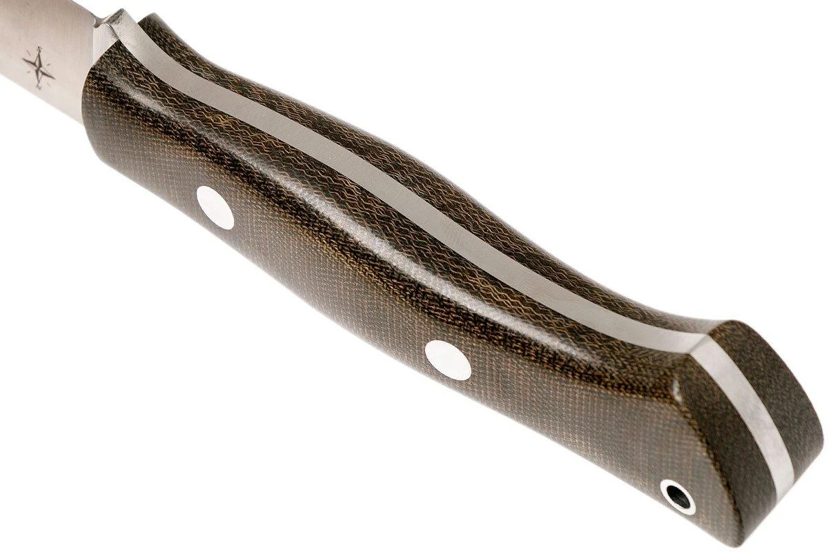 Bark River Aurora 3V, Green Canvas Micarta Cuchillo Bushcraft - Imagen 4