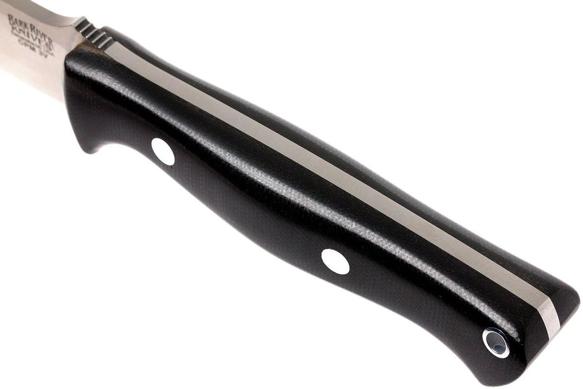 Bark River Gunny CPM 3V, Black Canvas Micarta - Imagen 5