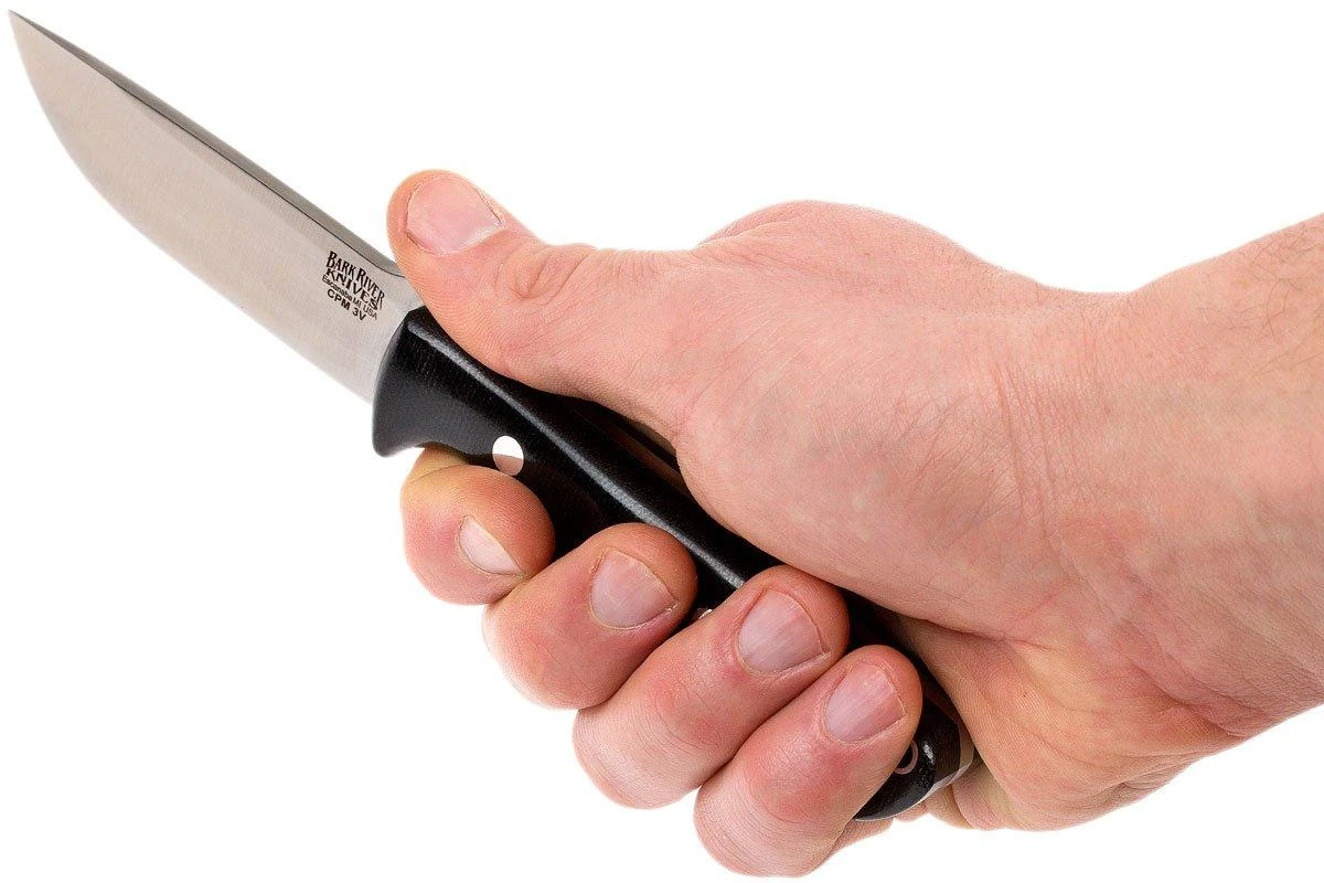 Bark River Gunny CPM 3V, Black Canvas Micarta - Imagen 6