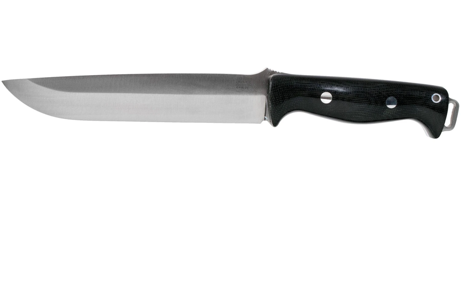 Bark River Bravo 2 CPM 3V, Black Canvas Micarta Cuchillo De Exterior