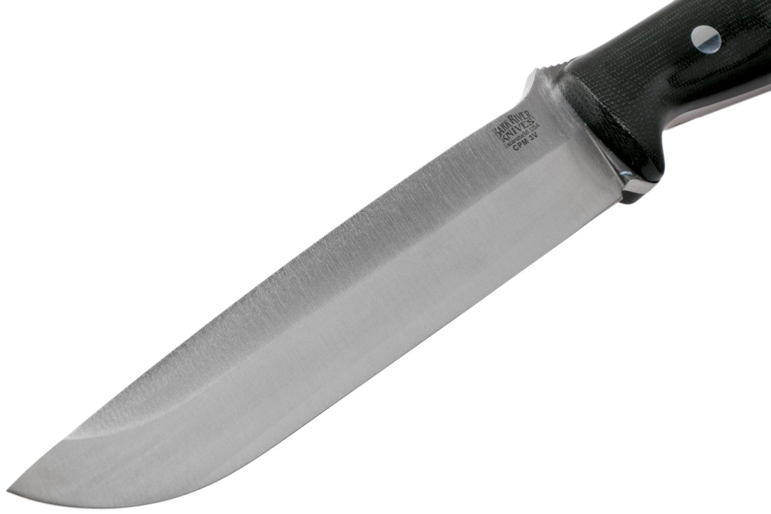 Bark River Bravo 2 CPM 3V, Black Canvas Micarta Cuchillo De Exterior - Imagen 3