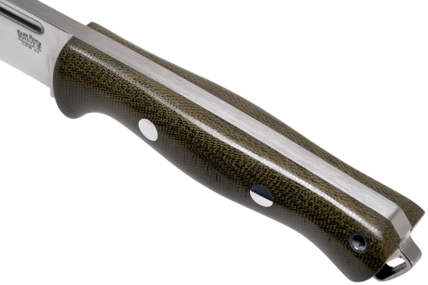 Bark River Bravo Squad Leader CPM 3V, Green Canvas Micarta - Imagen 5