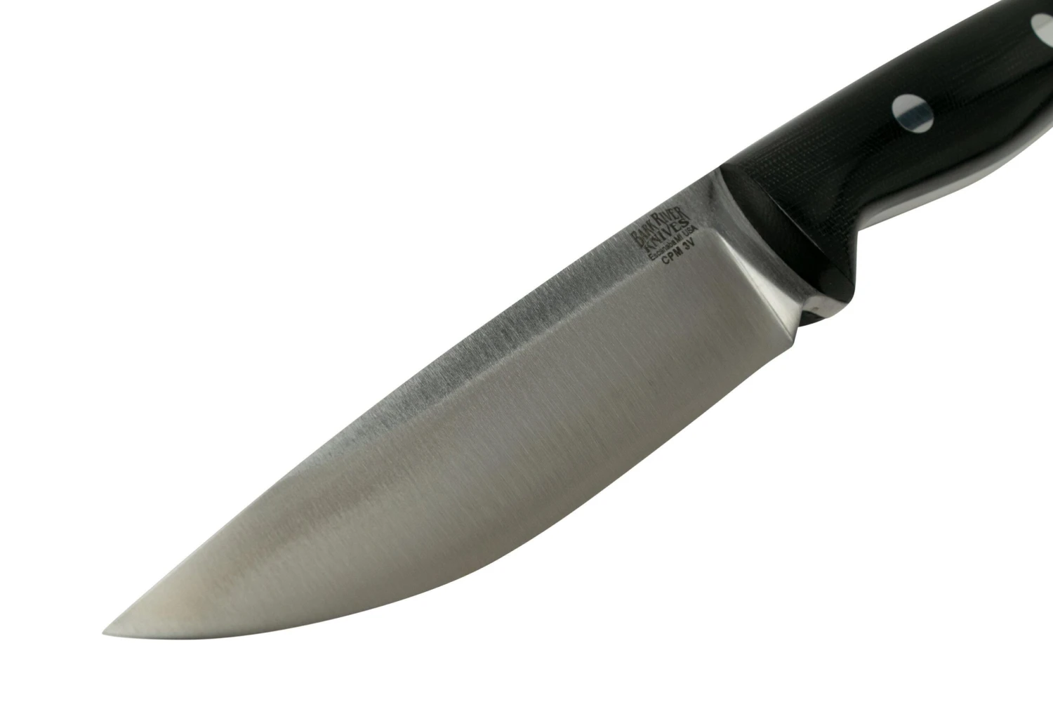 Bark River Vortex CPM 3V Black Canvas Micarta Rampless, Cuchillo De Supervivencia - Imagen 3
