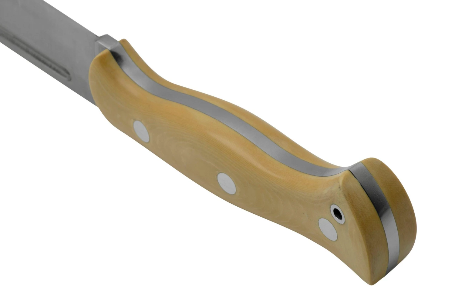 Bark River Cub CPM 3V Antique Ivory Micarta, Cuchillo De Bushcraft - Imagen 4