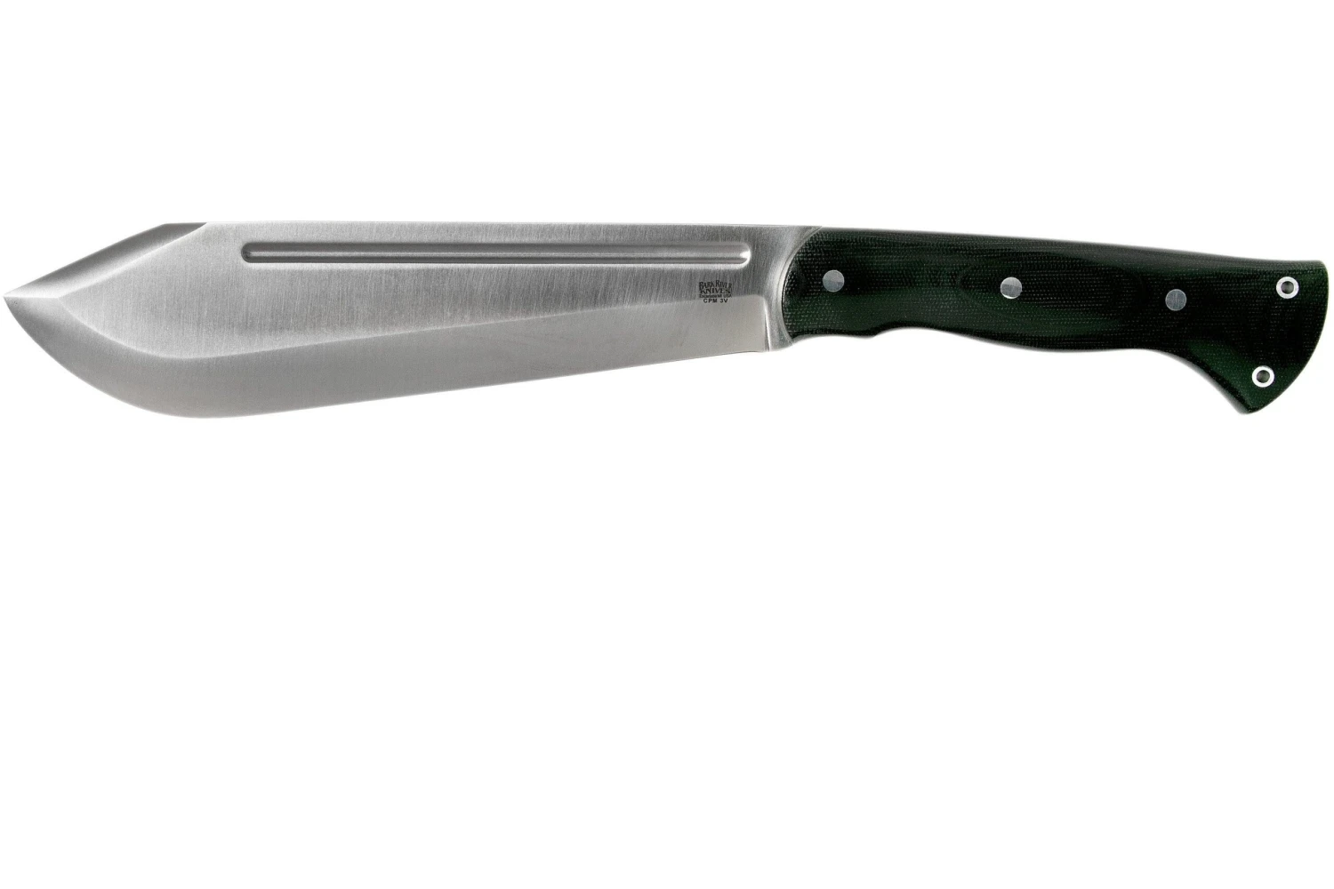 Bark River JX5 Vengeful 1 CPM 3V Black Canvas Micarta Machete