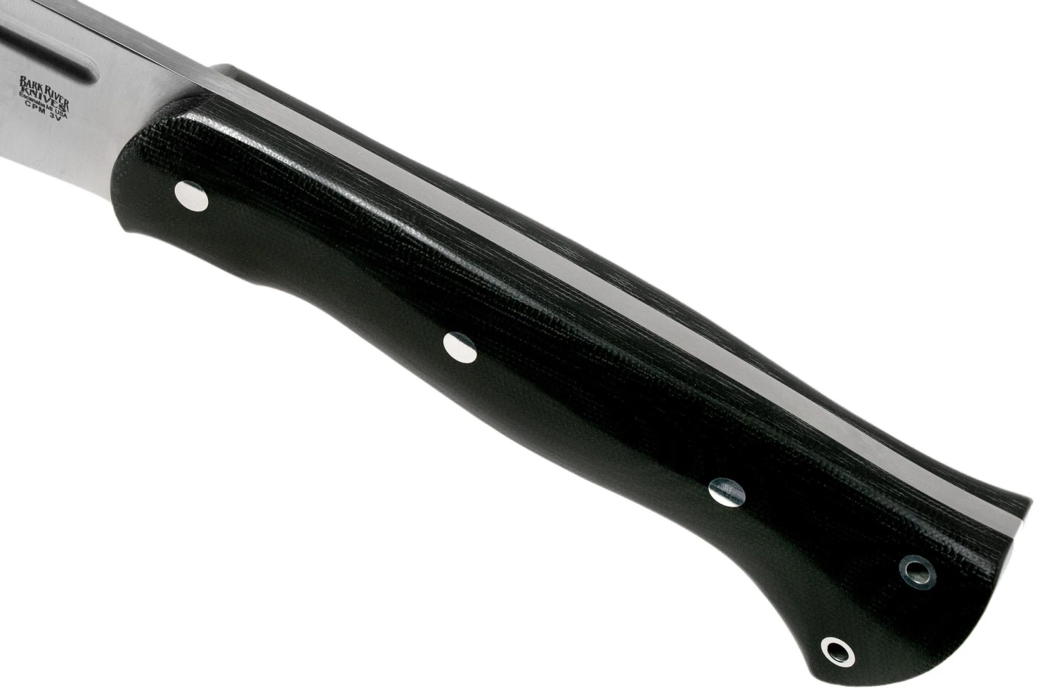 Bark River JX5 Vengeful 1 CPM 3V Black Canvas Micarta Machete - Imagen 5