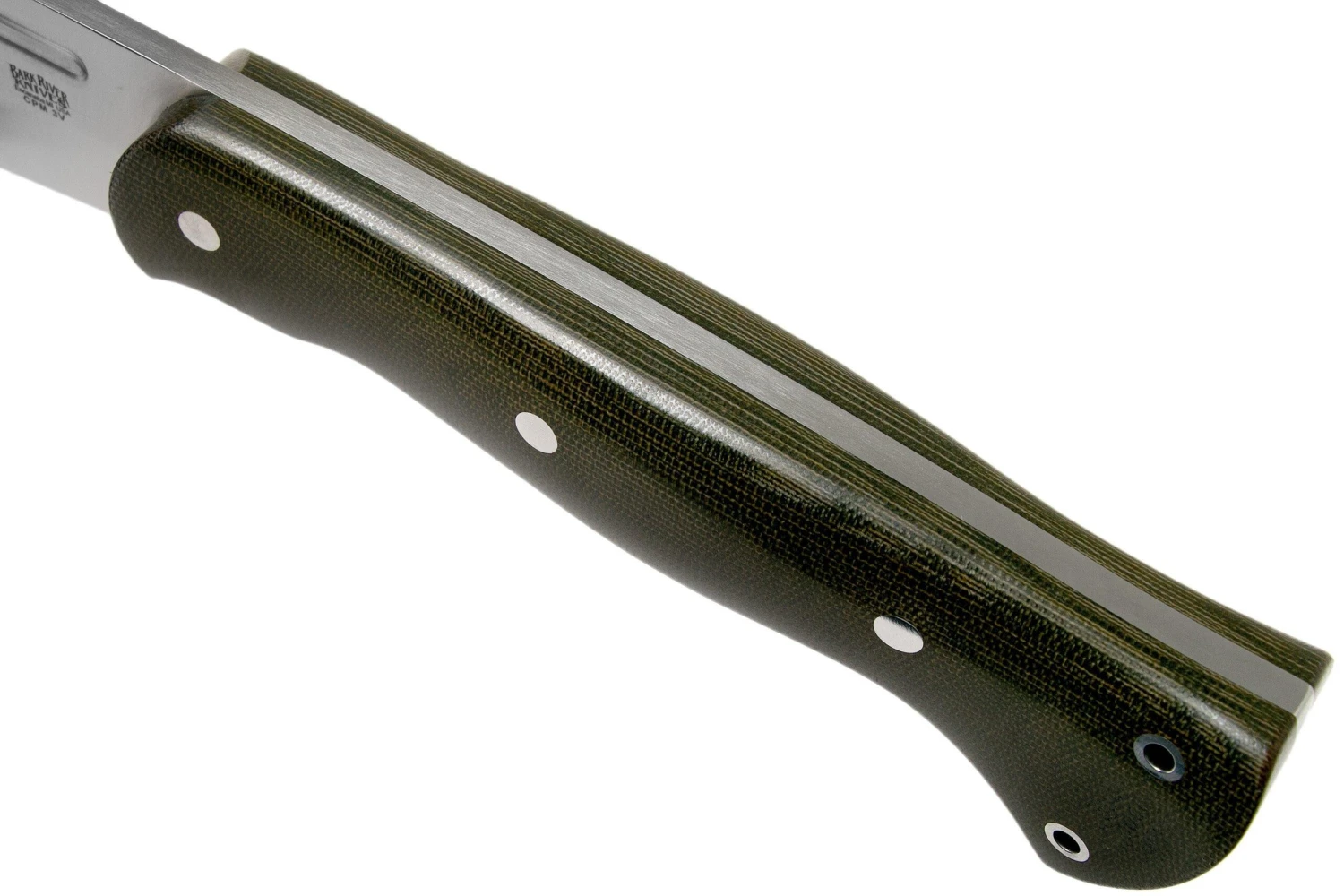 Bark River JX5 Vengeful 1 CPM 3V Green Canvas Micarta Machete - Imagen 5