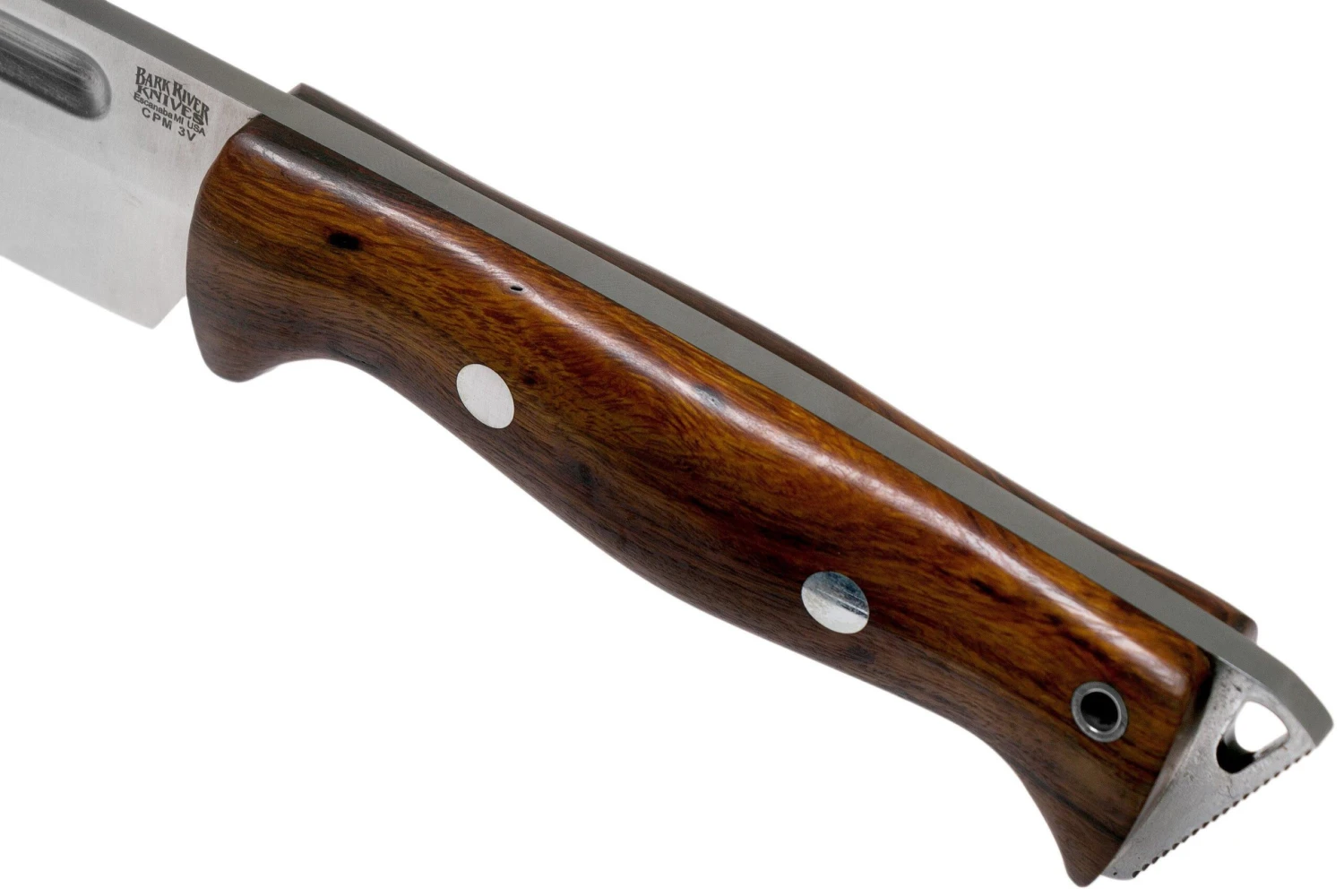 Bark River Bravo Tope Recon CPM 3V Desert Ironwood Rampless Cuchillo De Supervivencia - Imagen 5