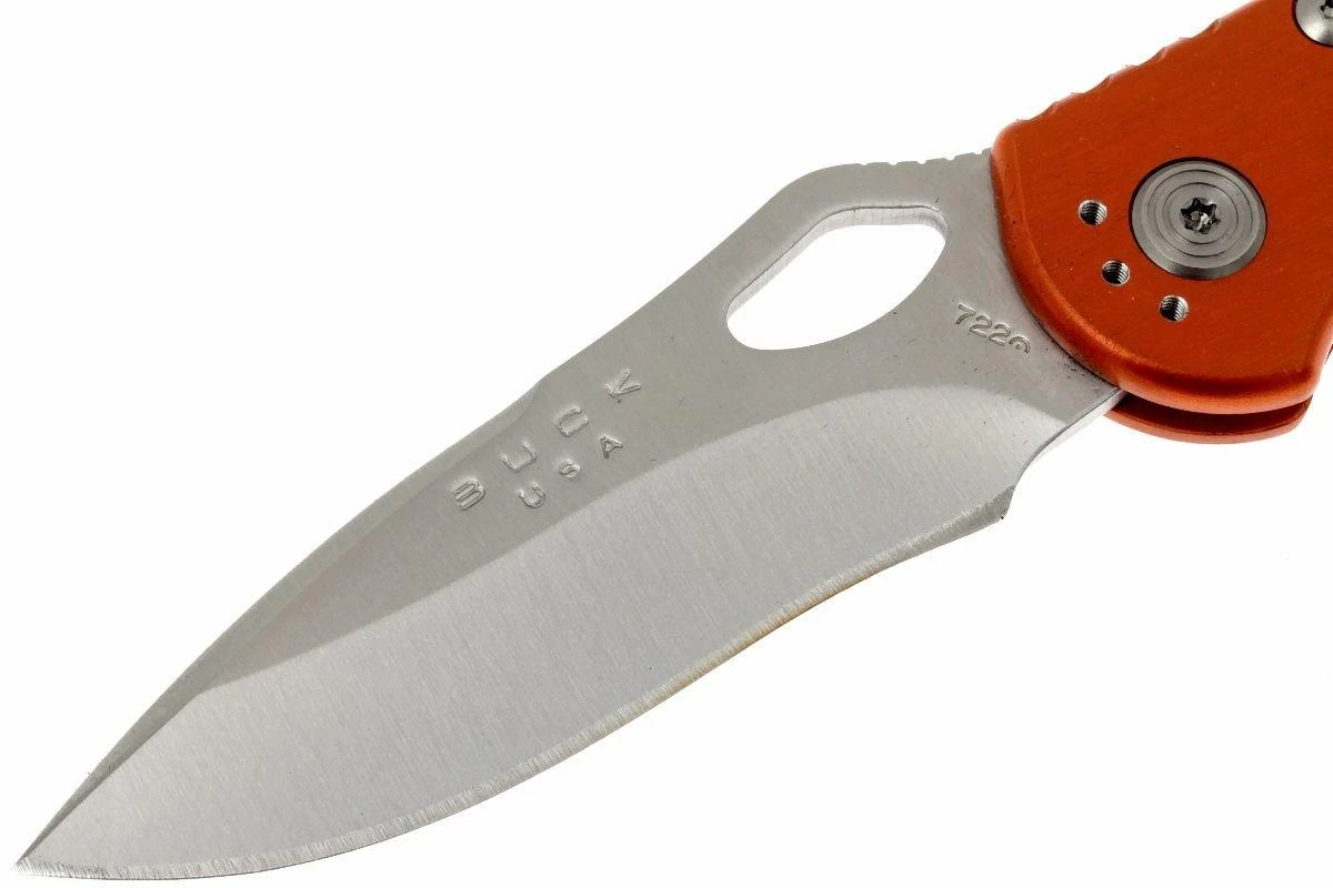 Buck 722 Spitfire 0722ORS1-B Plain Edge, Naranja - Imagen 3