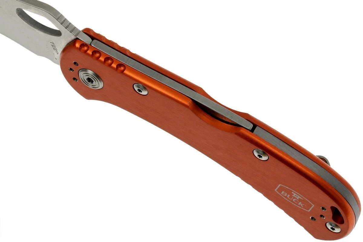 Buck 722 Spitfire 0722ORS1-B Plain Edge, Naranja - Imagen 5